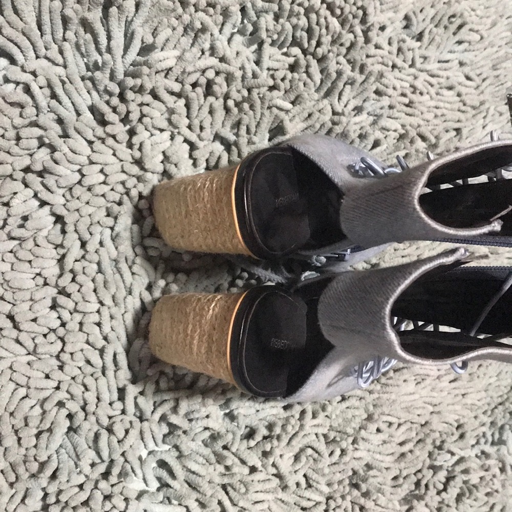 Denim wedge espadrilles - Picture 5 of 8